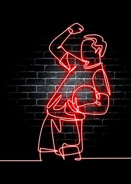 Neon Football Sport