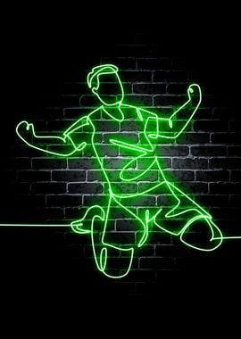 Neon Football Sport