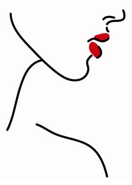 One Line Art Woman