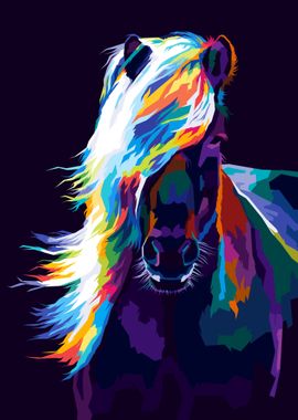 Horse Pop art