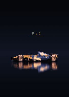 Renault r26 F1 car Poster