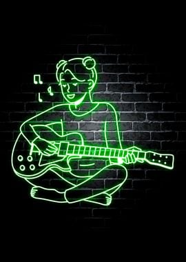 Guitar Neon Music