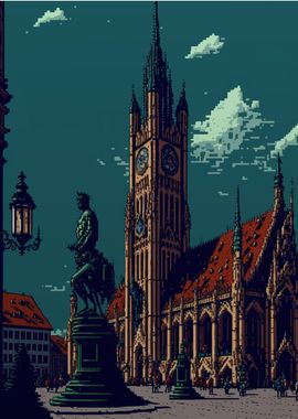 Munich pixel art