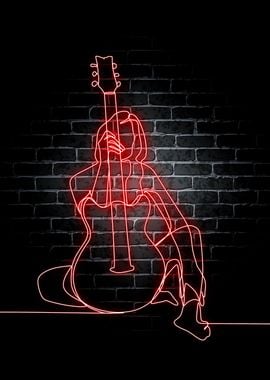 Guitar Neon Music