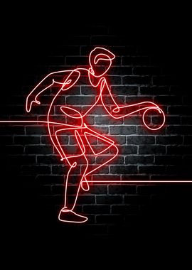 Basketball Neon Sports