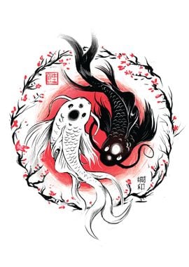 Koi Fish Yin Yang