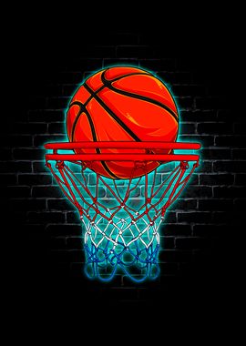 Basketball Neon Sport