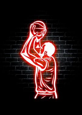 Basketball Neon Sport