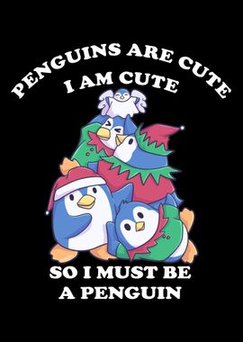 Cute Christmas penguins