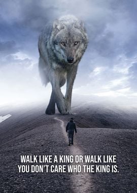 Walk Like A King Wolf