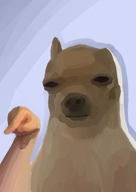 painting dog meme