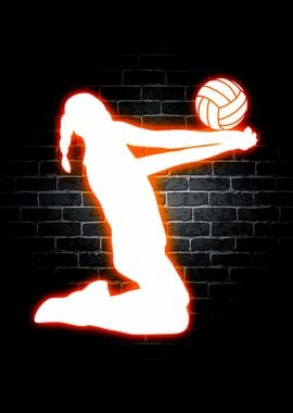 Volleyball Neon Sports