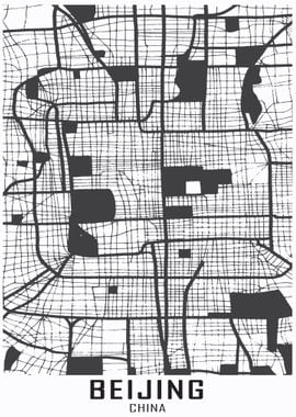 Beijing China City Map