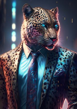 Boss Leopard In Suit