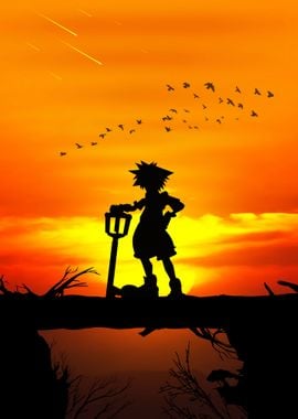 Sora Kingdom Hearts Poster