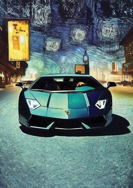 Lamborghini Van Goh Art