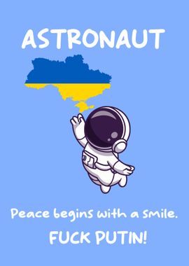 Astronaut cute text art