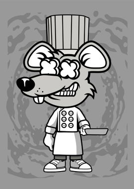 rat chef cartoon