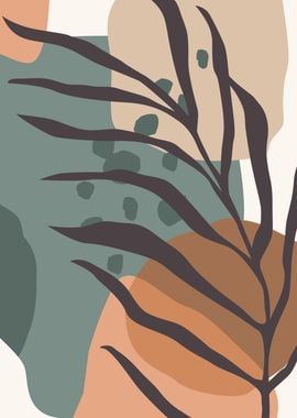 Monstera abstract shapes