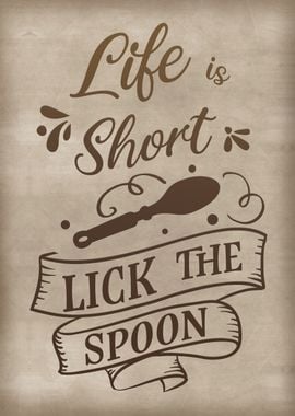 Lick the spoon