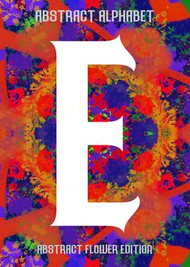 Flower Letter E