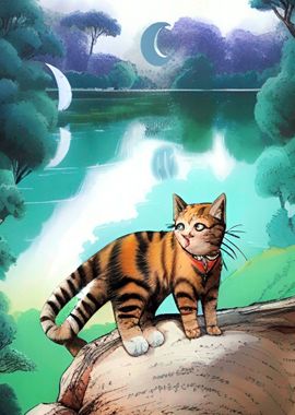 Cat at Lake Nature