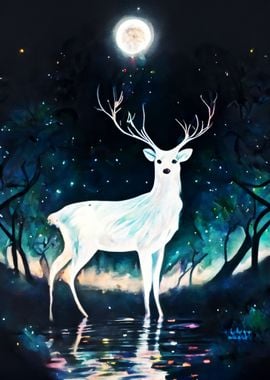 Paint White Deer