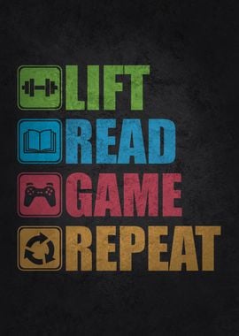 Lift Read Game Repeat