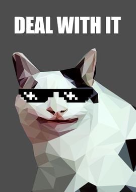 deal with it polite cat