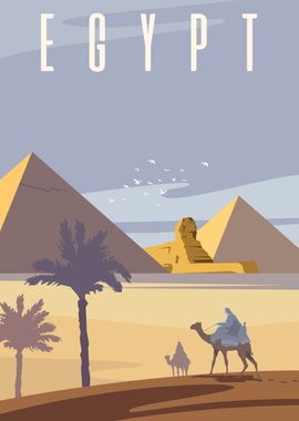 Egypt Pyramid desert land