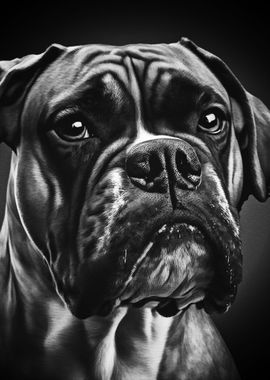 Black Dog Portrait