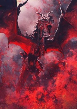 Displate - Poster en Métal - Monté sur Aimant - The Elder Scrolls - Twin  Dragon Left - Taille L - 67,5x48cm : : Cuisine et Maison