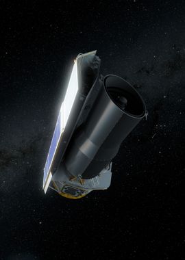 Spitzer in Space Black