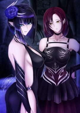 Anime Fantasy Goth Girls