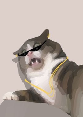 meme cat swag