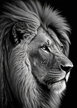 Portrait of a Lion