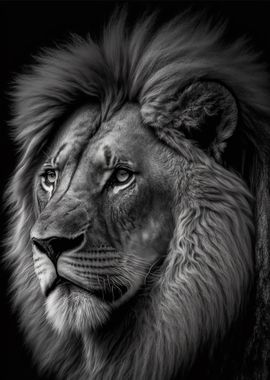 Portrait of a Lion