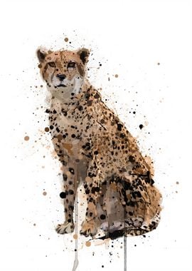 Watercolor Cheetah