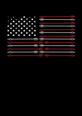 Arrows on a USA flag