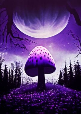 Space Purple Mushroom