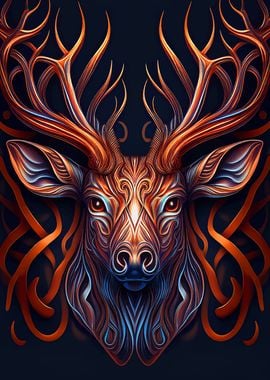 Deer head Fantasy art 8