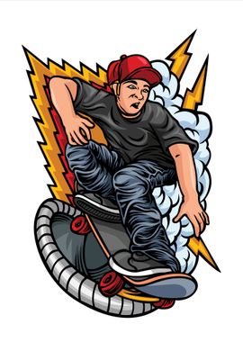 vector skateboard sport