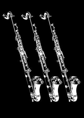 Vintage Bass Clarinet Gift