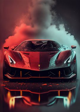 Ferrari futuristic art