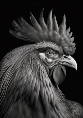 Portrait of a Rooster