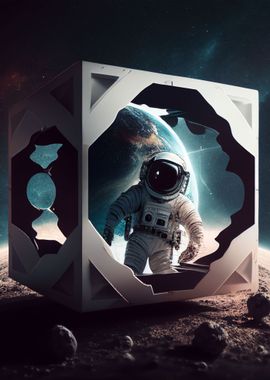 Abstract Astronaut