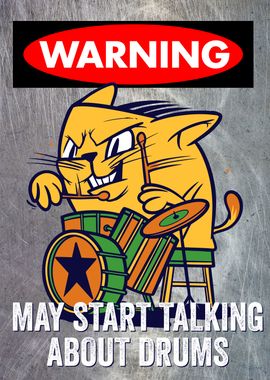 WARNING TALKING ANGRY CAT