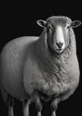 Portrait of a Sheep