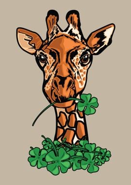 St Patricks Day Giraffe