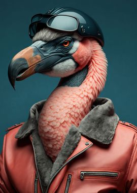 Biker Flamingo